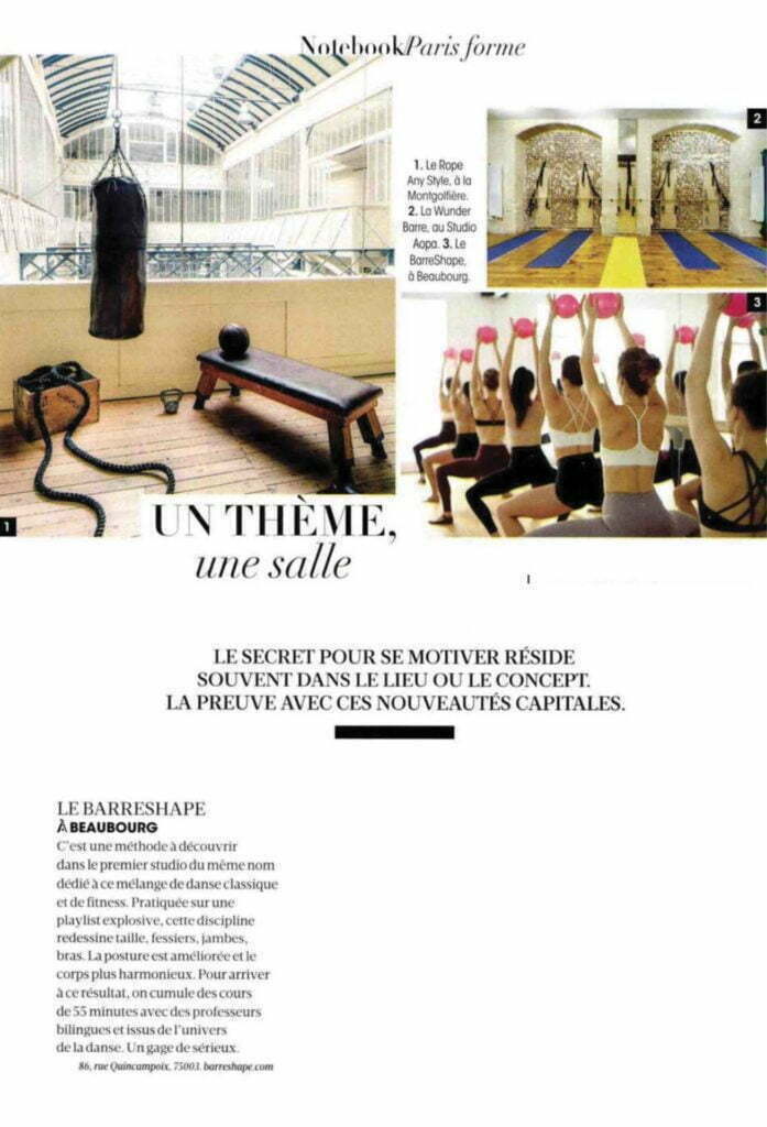 Presse BarreShape Madame Figaro